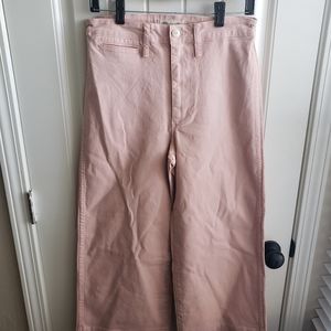 Wide leg, flair, pink pants